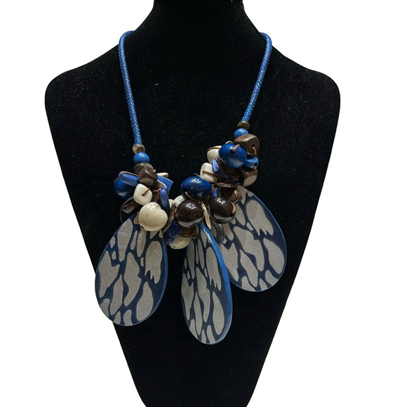 decouture Animal Print Statement Necklace - Picture 1 of 7